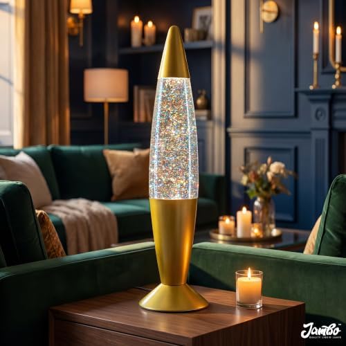 Jambo 16-Inch Rainbow Glitter Lamp I Beautiful Liquid Lamp I Entertaining for Adults and Kids I Perfect Holiday Gift - Image 2