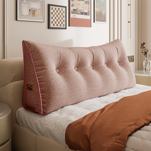 11 lbs Thickened Queen Wedge Pillow Headboard Body Positioner Bed Wedge Pillow by Rucener