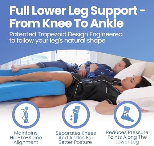 Restful Sleep – Patented Trapezoid Leg Support Cushion - Image 5