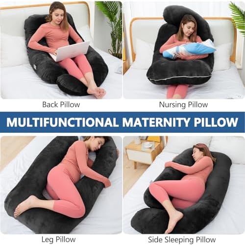 Shredded Memory Foam U Shaped Pregnancy Pillow - Image 7