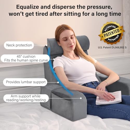 ENITYA 19" Reading Pillow for Bed - Image 2