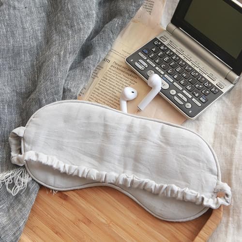 100% Pure Linen Sleep Mask Blackout Eye Mask by Unknown