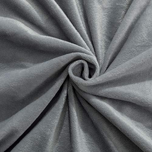 NTBAY King Velvet Pillowcases, Smoke Grey - Image 2