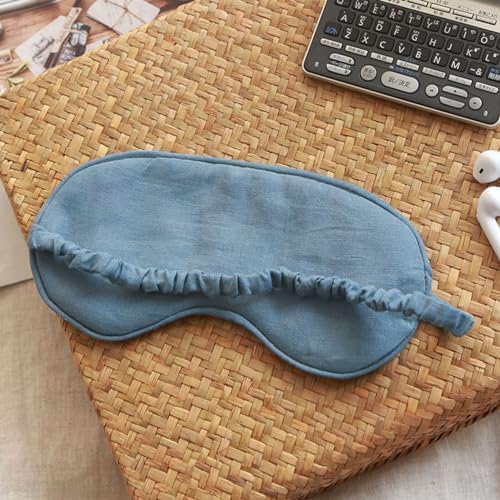 100% Pure Linen Sleep Mask Blackout Eye Mask by Unknown