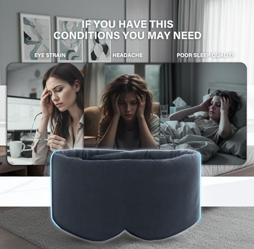 Cotton Sleep Mask for Side Sleepers - Image 3