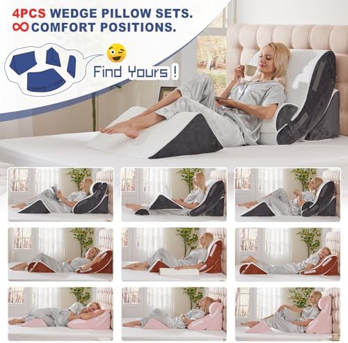 4PCS Orthopedic Bed Wedge Pillow Set - Image 6