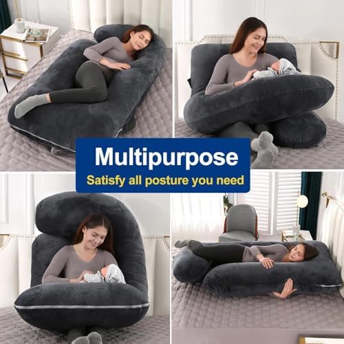 Pregnancy Pillows for Sleeping, U Shaped Full Body Maternity Pillow for - Image 6