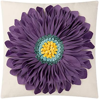 OiseauVoler 3D Sunflowers Throw Pillow Cases Decorative Handmade Cushion Covers by OiseauVoler