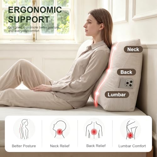 Gnostik Dorm Headboard Pillows Twin XL Triangular Wedge Pillows - Image 6
