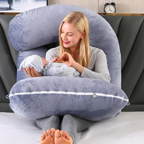 Pregnant Pillows for Sleeping, 70 Inch u Shaped Pillow Maternity Pillow - Image 7