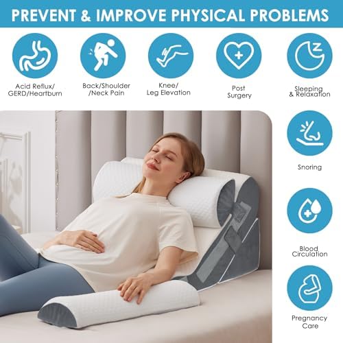 MEGCXIT Wedge Pillow Set for After Surgery, Bed Wedge - Image 2
