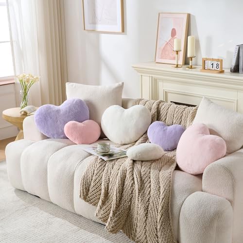 2PCS Heart Throw Pillows Room Decor Home Decor Bedroom Decor - Image 5