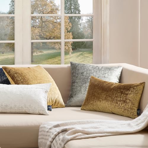 Phantoscope Pack of 2 Sparkling Velvet Decorative Solid Throw Decorative Pillow - Image 5