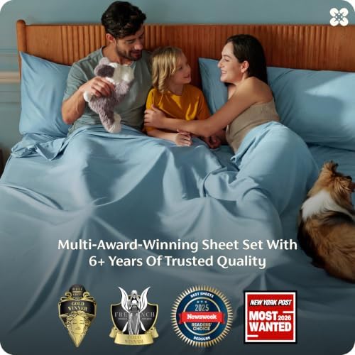 Bedsure PureWoven 100% Rayon Derived from Bamboo, King Size Sheets Set - Image 3