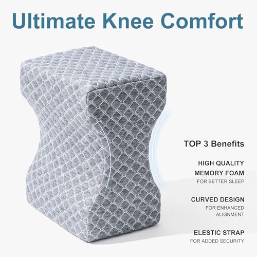 UJPFEO Knee Pillow for Side Sleepers, Leg Pillow for Sciatica, Joints Pain - Image 2