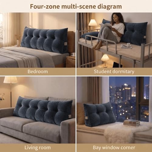 Headboard Pillow Twin Size, Reading Pillow - Image 6