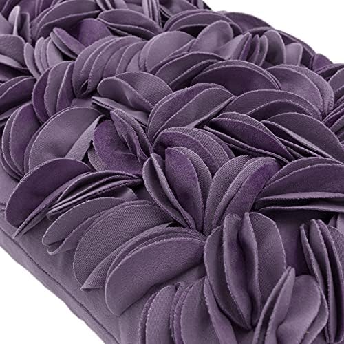 KINGROSE Hand Crafted Stereo Flower Throw Pillow Cover Rectangular Cushion - Image 4