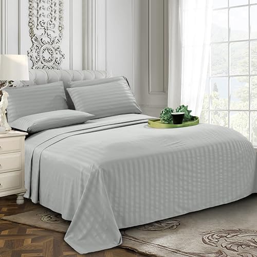 Elegant Comfort 6-Piece Damask Stripe Sheet Set - Image 3
