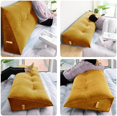 Daneey Headboard Pillow Queen, Triangular Wedge Pillow Headboard, Wedge - Image 3