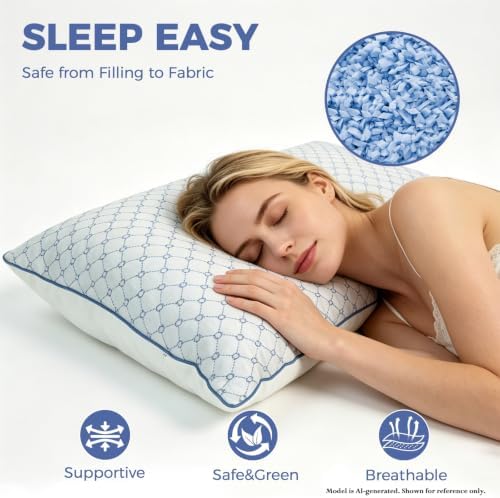 Adjustable Bed Pillows Standard Size Set of 2 - Image 5