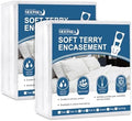 Queen Mattress Protector Zippered, Soft Terry Surface Mattress Encasement by Moonsea