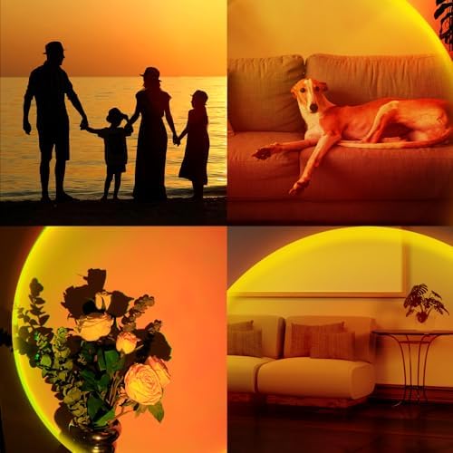 XEBKOR Sunset Lamp Projector,360 Degree Rotation Sun Lamp Led Night Light - Image 6