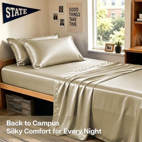 MR&HM Satin Pillowcase 2 Pack, Queen Size 20"x30" - Image 5