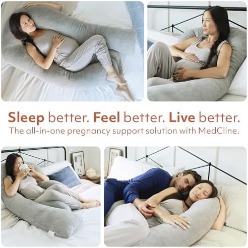 MedCline Pregnancy Pillow, Full Body Maternity Pillow - Image 5