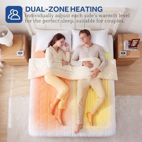Sealy Electric Mattress Pad Queen Size 10 Heat Settings Machine Washable - Image 2
