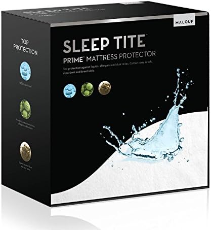 SLEEP TITE non-staining 99.99% Waterproof Mattress Protector by Malouf