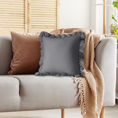 KKJIAF 2 Pack Ruffle Pillow Cases 22x22 Inches - Image 5