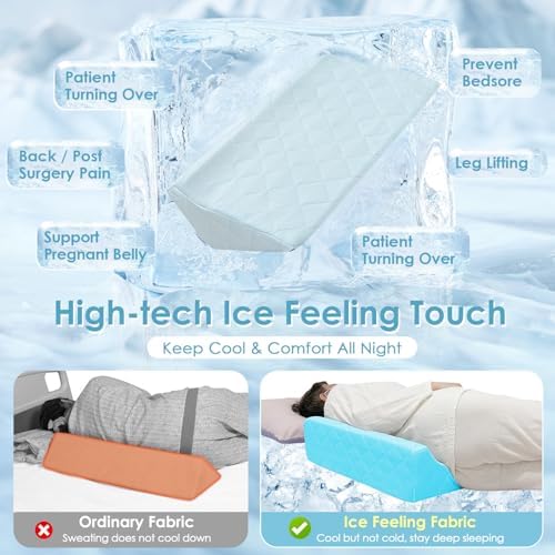 NEPPT Wedge Pillow for Seniors Side Sleeping Post Surgery Wedge Bedsore - Image 3