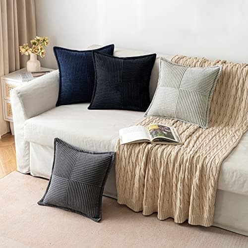 MIULEE Decorative Lumbar Throw Pillow Covers 12x20 Inch Black 2 Pack - Image 5