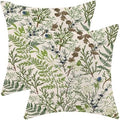 AEIOAE Spring Pillow Covers 22x22 Inch Set of 2, Vintage Sage Green Wild Flower by AEIOAE