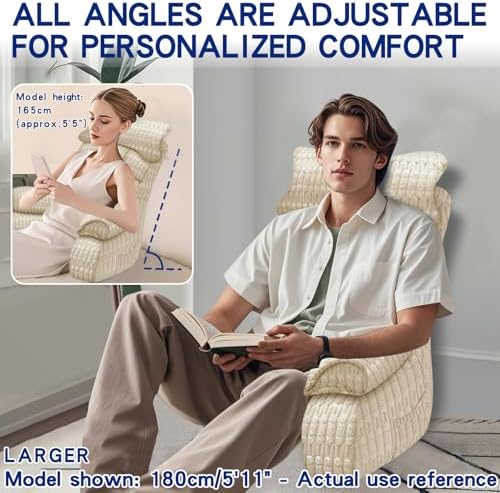 YDCEULARDOH Reading Pillow for Bed Adult – Large Bed Pillow - Image 3