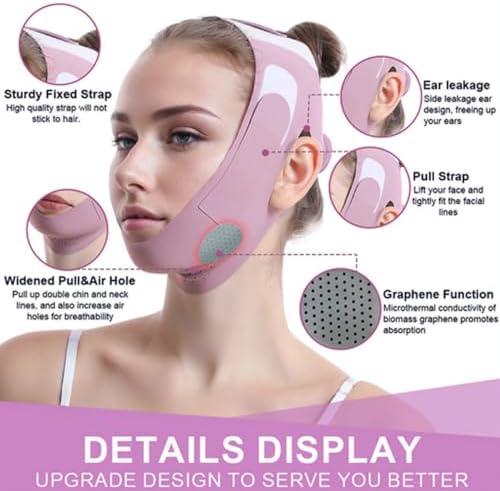 ROWMATE Graphene V-Line Mask Chin Up Mask V Shaped Face Mask Chin Strap - Image 4