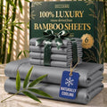 DECOLURE 100% Viscose Derived from Bamboo Sheets Full Size, Luxury 6 Pc Set by DECOLURE