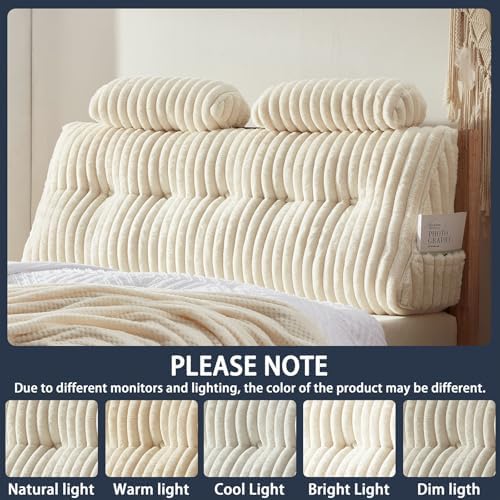 Rycwola Faux Fur Headboard Pillow - Image 6