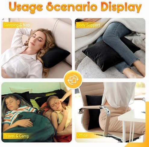 1 MIDDLE ONE 2 Pack Small Pillow, 16 X 12 Inches, Memory Foam Mini Pillow - Image 5