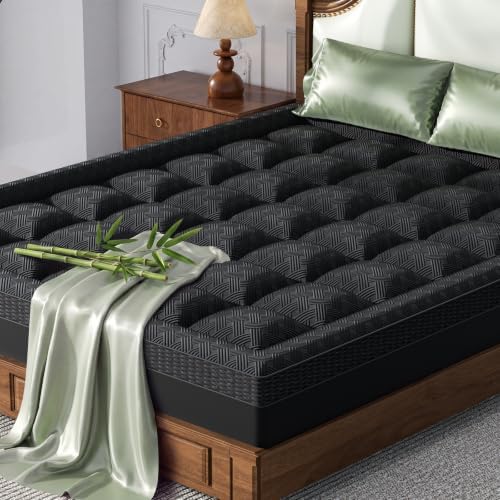 3 Inch Full Mattress Topper Viscose Thick Pillow Top Mattress Pad by Qocismile