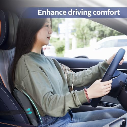 Cooling Lumbar Support Pillow for Office Chair, Memory Foam Car Back Cushion - Image 5