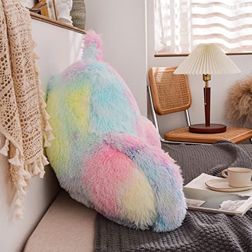 A Nice Night YellowPink Reading Pillow, Large Bed Wedge Pillows - Image 3