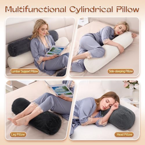 1 MIDDLE ONE Body Pillow for Adults, Long Bolster Pillow for Bed, Decorative - Image 7