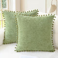 CaliTime Decorative Couch Throw Pillow Covers 20 X 20 Inches Sage by CaliTime