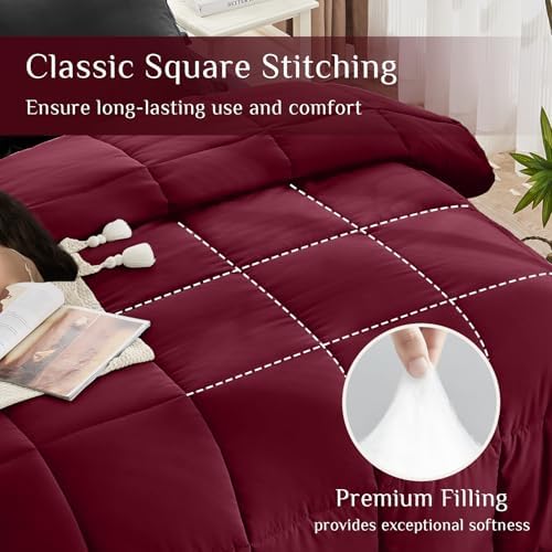 JOLLYVOGUE Twin XL Comforter Set, Ultra-Soft Bed in a Bag Twin XL Size 5 Pieces - Image 3
