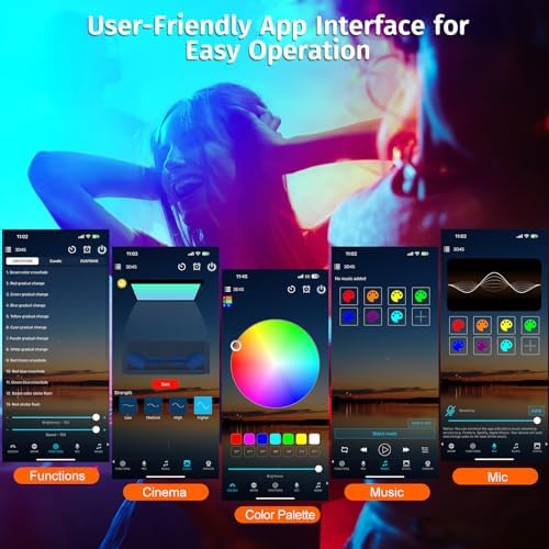 Neroupe Upgraded Sunset Lamp Projector with APP Control, Led Night Light - Image 5