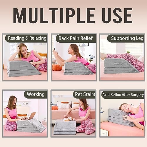 3 Heights Leg Elevation Pillow Blood Circulation, L 24" - Image 6