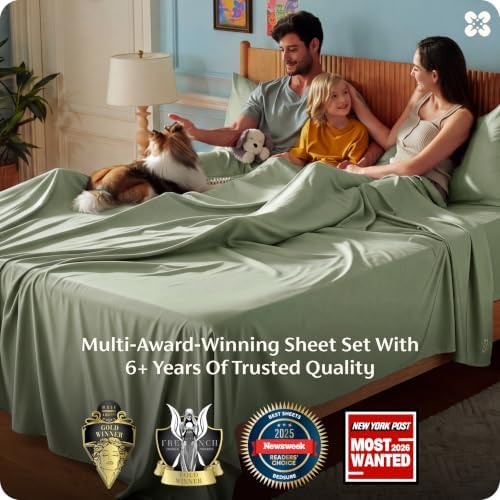 Bedsure PureWoven 100% Rayon Derived from Bamboo, Full Size Sheets - Image 3
