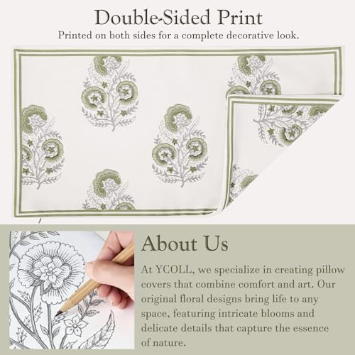 Vintage Floral 16x24 Lumbar Pillow Cover - Image 3