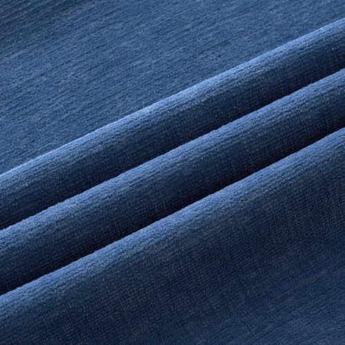 MIULEE Navy Blue Chenille Couch Euro Throw Pillow Covers - Image 7